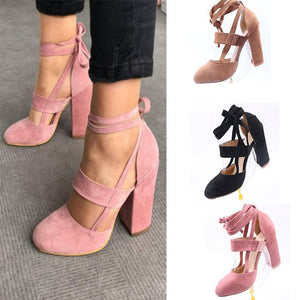 Trendy Pure Color High Heel Pumps - Abershoes