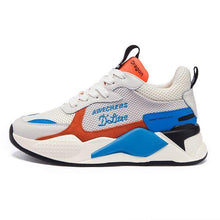 Load image into Gallery viewer, Trendy Color Block Leather Sneaker Shoes - Abershoes