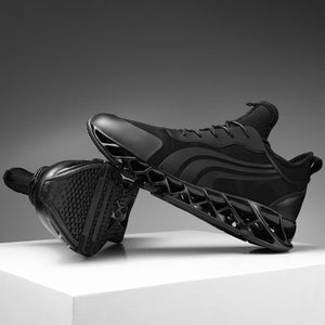 Trendy Design Black Blade Sneaker Shoes - Abershoes