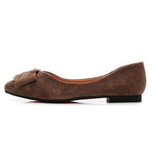 Chic Suede Asakuchi Flats - Abershoes