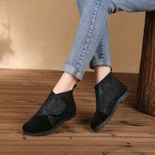 Load image into Gallery viewer, Leather Retro Booties - Abershoes