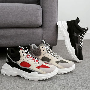 MID Trendy Color Block Sneaker Shoes - Abershoes