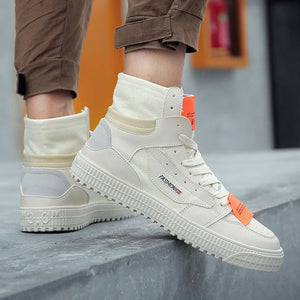 Vintage Canvas Hip hop High-top Shoes - Abershoes
