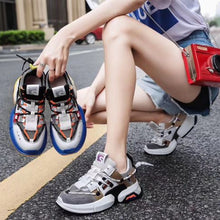 Load image into Gallery viewer, Women&#39;s Stylish Color Block Breathable Sneaker Shoes - Abershoes