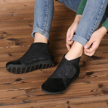 Load image into Gallery viewer, Leather Retro Booties - Abershoes