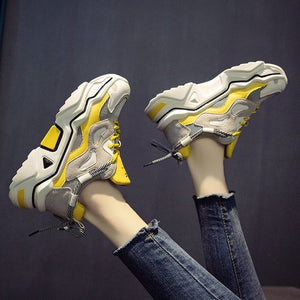 Trendy Color Block Mesh Breathable Sneaker Shoes - Abershoes
