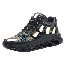 Load image into Gallery viewer, Men&#39;s Floral Print Color Block Sneaker Shoes - Abershoes