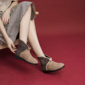 Keep Warm Velvet Cotton Shoes - Abershoes