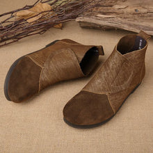 Load image into Gallery viewer, Leather Retro Booties - Abershoes