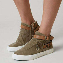 Load image into Gallery viewer, Flat Belt Buckle Cowboy Shoes - Abershoes