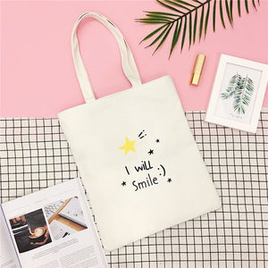 I Will Smile Tote Bag - Abershoes
