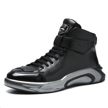 Load image into Gallery viewer, High Top Trendy Black Martin Boots - Abershoes