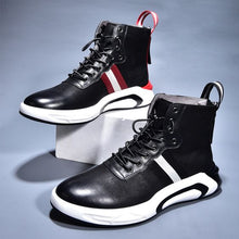 Load image into Gallery viewer, High Top Leather Sneaker Shoes - Abershoes