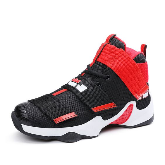 High Top Color Block Breathable Shoes - Abershoes