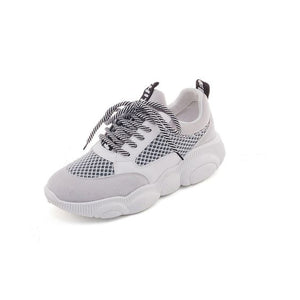 Cute Mesh Platform Dad Sneaker Shoes - Abershoes
