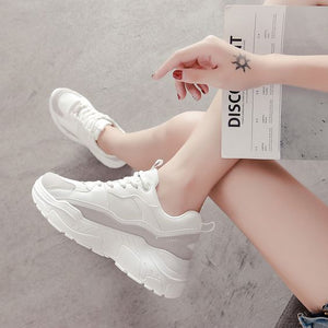 Women's Color Block Mesh Breathable Sneaker Shoes - Abershoes