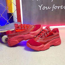 Load image into Gallery viewer, Sequins Mesh Breathable Dad Sneaker Shoes - Abershoes