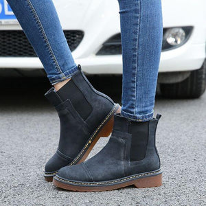 Trendy British Flat Booties - Abershoes