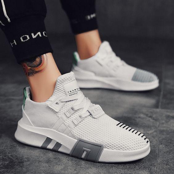 Men's Trendy Mesh Breathable Sneakers - Abershoes