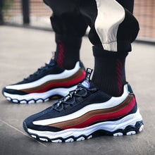 Load image into Gallery viewer, Men&#39;s Striped Color Block Sneaker Shoes - Abershoes