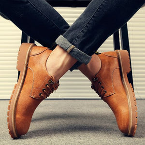 Men's British Trend Martin Boots - Abershoes