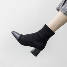 Load image into Gallery viewer, Trendy Color Block Short Ankle Boots - Abershoes