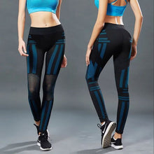 Load image into Gallery viewer, Gym Sports Elastic Mesh Leggings - Abershoes