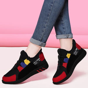 Girls Color Block Trendy Design Sneaker Shoes - Abershoes