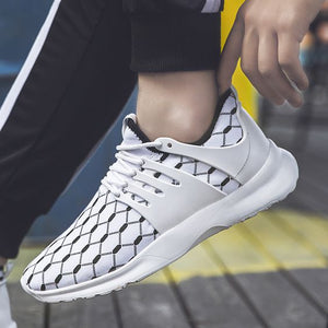 Color Block Mesh Breathable Running Shoes - Abershoes