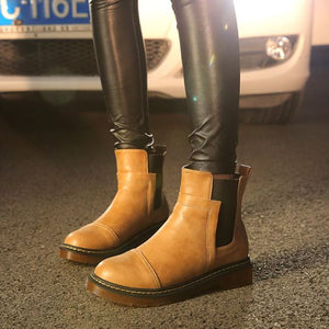 Trendy British Flat Booties - Abershoes