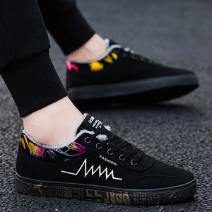 Men's Warm Canvas Shoes - Abershoes