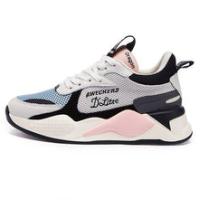 Load image into Gallery viewer, Trendy Color Block Leather Sneaker Shoes - Abershoes