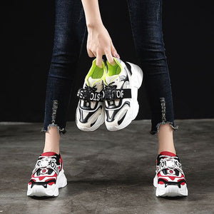 Color Block Dad Sneaker Shoes - Abershoes