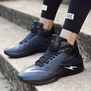 Shock-absorbing Lightning Logo Basketball Shoes - Abershoes