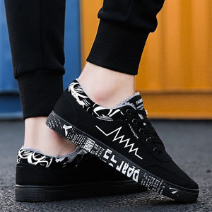 Men's Warm Canvas Shoes - Abershoes