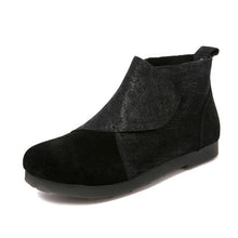 Load image into Gallery viewer, Leather Retro Booties - Abershoes