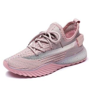 Women's Trendy FlyKnit Mesh Breathable Sneaker Shoes - Abershoes