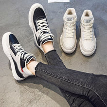 Load image into Gallery viewer, Leather High-top Sneaker Shoes - Abershoes