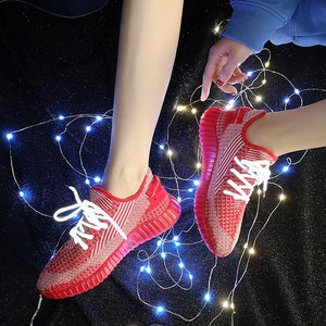 New Stylish Starry Flexible Sneaker Shoes - Abershoes