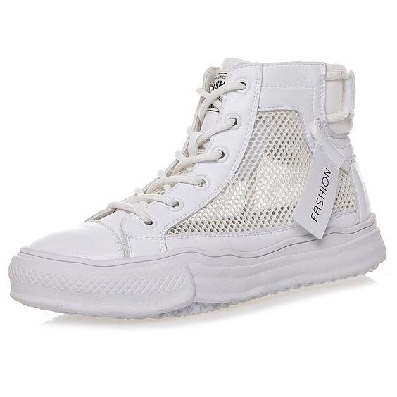 High Top Breathable Mesh Sneaker Shoes - Abershoes