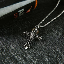 Load image into Gallery viewer, Cross Skull Pendant Necklace - Abershoes