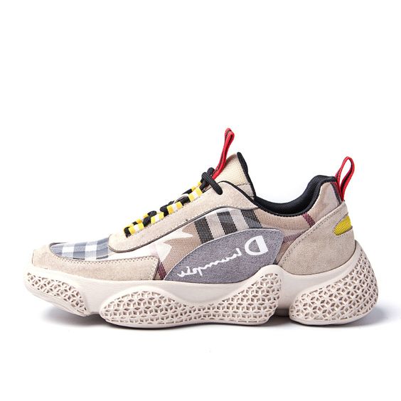 Hot Trend Color Block Grid Sneaker Shoes - Abershoes
