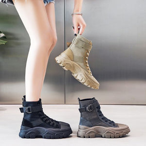 Trendy Style Cool High Top Martin Boots - Abershoes