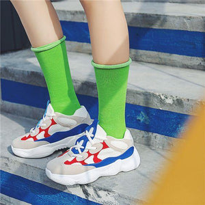 Color Block Trendy Dad Sneakers - Abershoes