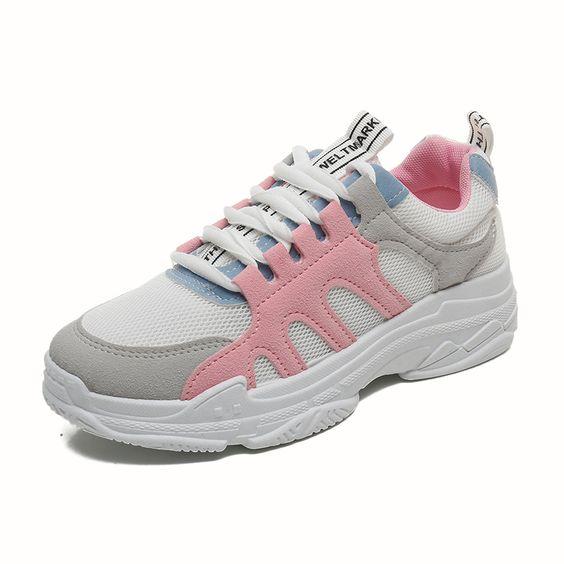 Trendy Sports Breathable Mesh Shoes - Abershoes