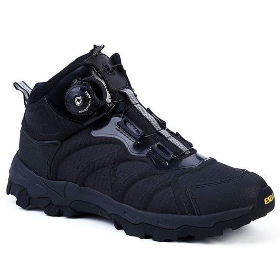 Low Top Automatic Buckle Outdoor Hiking Shoes - Abershoes