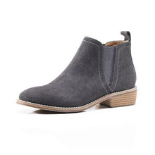 Load image into Gallery viewer, Leather Frosted Martin Boots - Grey - Abershoes