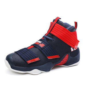 High Top Color Block Breathable Shoes - Abershoes