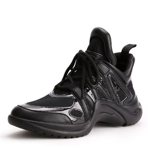 Women's Mesh Breathable Color Block Sneaker Shoes - Abershoes