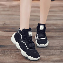 Load image into Gallery viewer, Chic High Top Breathable Dad Sneaker Shoes - Abershoes